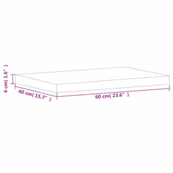 vidaXL Chopping Board Kitchen Cutting Board Cheese Board Solid Wood Beech - Additional view 7