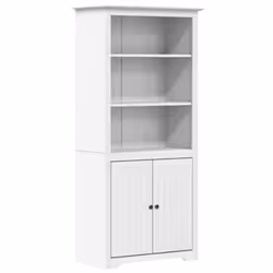 VidaXL 355056, White, Wood, Wood, Metal, Pinewood, Wood, 820 mm, 400 mm
