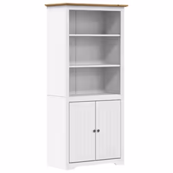 VidaXL 355057, Brown, White, Wood, Wood, Metal, Pinewood, Wood, 820 mm, 400 mm