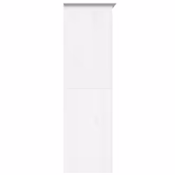 vidaXL Wardrobe Closet Clothes Storage Organiser Room Armoire Solid Wood Pine - white, 101 x 52 x 176.5 cm - Additional view 4