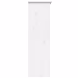 vidaXL Wardrobe Closet Clothes Storage Organiser Room Armoire Solid Wood Pine - white, 151.5 x 52 x 176.5 cm - Additional view 4