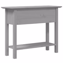 vidaXL Console Table Tea Side Table Hallway Accent End Table Solid Wood Pine - grey - Additional view 5