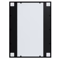 vidaXL Wall Mirror Hallway Makeup Mirror Hanging Mirror Black Rectangle Iron - 80 x 60 cm/ 2 pcs - Additional view 5