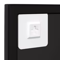 vidaXL Wall Mirror Hallway Makeup Mirror Hanging Mirror Black Rectangle Iron - 80 x 60 cm/ 3 pcs - Additional view 4