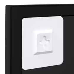 vidaXL Wall Mirror Hallway Makeup Mirror Hanging Mirror Black Rectangle Iron - 100 x 60 cm/ 2 pcs - Additional view 6