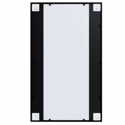 vidaXL Wall Mirror Hallway Makeup Mirror Hanging Mirror Black Rectangle Iron - 100 x 60 cm/ 3 pcs - Additional view 4
