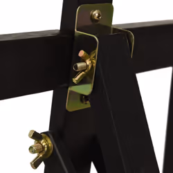 vidaXL Easel St& Wooden Artist Easel Floor Studio Easel Black Solid Wood Pine - Additional view 6