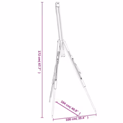 vidaXL Easel Stand Wooden Artist Easel Floor Studio Easel Solid Beech Wood - Additional view 7