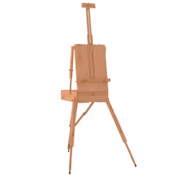 vidaXL Easel Stand Wooden Artist Easel Floor Studio Easel Solid Beech Wood