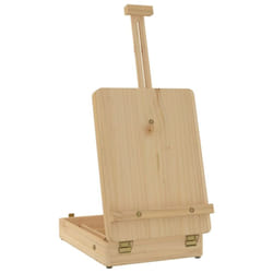 vidaXL Table Easel Wooden Art Easel Adjustable Table Box Easel Solid Wood Pine