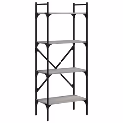 VidaXL 833341, Grey, Oak, Steel, Wood, 560 mm, 315 mm, 1385 mm