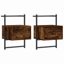 VidaXL 833448, Oak, Metal, Wood, 350 mm, 300 mm, 510 mm, 2 pc(s)