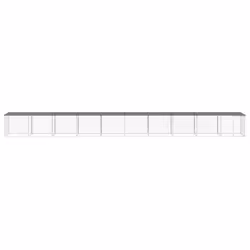 vidaXL Chicken Cage Farm Chicken Coop with Roof Anthracite Galvanised Steel - anthracite, 1003 x 98 x 90 cm