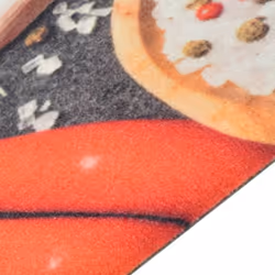 vidaXL Kitchen Rug Anti Fatigue Mat Runner Rug Washable Floor Carpet Velvet - grey and red, 45 x 150 cm - Additional view 2