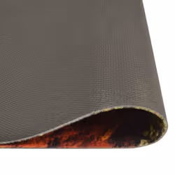 vidaXL Kitchen Rug Anti Fatigue Mat Runner Rug Washable Floor Carpet Velvet - black and red, 45 x 150 cm - Additional view 2