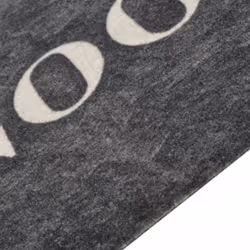 vidaXL Kitchen Rug Anti Fatigue Mat Runner Rug Washable Floor Carpet Velvet - black, 45 x 150 cm - Additional view 2