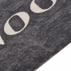 vidaXL Kitchen Rug Anti Fatigue Mat Runner Rug Washable Floor Carpet Velvet - black, 60 x 300 cm - Additional view 2