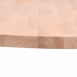 vidaXL Table Top Wooden Replacement Desk Top Dining Table Top Solid Wood Beech - light brown, 40 x 1.5 cm - Additional view 2