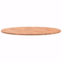 vidaXL Table Top Wooden Replacement Desk Top Dining Table Top Solid Wood Beech - brown, 80 x 1.5 cm - Additional view 4
