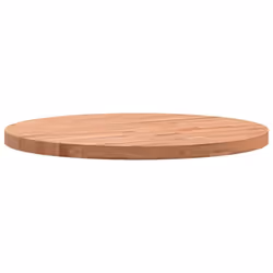 vidaXL Table Top Wooden Replacement Desk Top Dining Table Top Solid Wood Beech - brown, 50 x 2.5 cm - Additional view 4