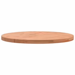 vidaXL Table Top Wooden Replacement Desk Top Dining Table Top Solid Wood Beech - brown, 50 x 2.5 cm - Additional view 5