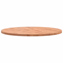 vidaXL Table Top Wooden Replacement Desk Top Dining Table Top Solid Wood Beech - brown, 80 x 2.5 cm - Additional view 4