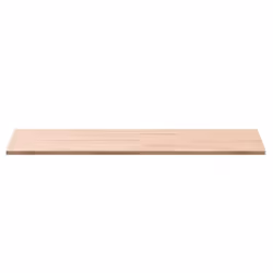 vidaXL Bathroom Countertop Vanity Top Wash Basin Worktop Solid Wood Beech - 100 x 50 x 1.5 cm
