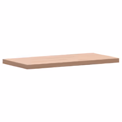 vidaXL Bathroom Countertop Vanity Top Wash Basin Worktop Solid Wood Beech - natural, 100 x 50 x 4 cm - Additional view 2
