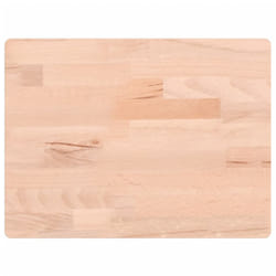vidaXL Chopping Board Kitchen Cutting Board Cheese Board Solid Wood Beech - 40 x 30 x 4 cm