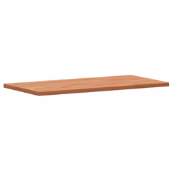 vidaXL Bathroom Countertop Vanity Top Wash Basin Worktop Solid Wood Beech - brown, 100 x 50 x 2.5 cm - Additional view 2