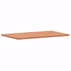 vidaXL Bathroom Countertop Vanity Top Wash Basin Worktop Solid Wood Beech - brown, 100 x 60 x 2.5 cm - Additional view 2