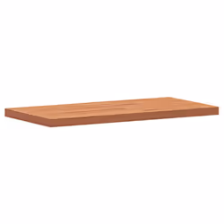 vidaXL Bathroom Countertop Vanity Top Wash Basin Worktop Solid Wood Beech - brown, 100 x 50 x 4 cm - Additional view 2