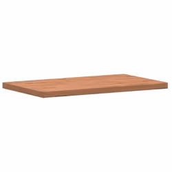 vidaXL Bathroom Countertop Vanity Top Wash Basin Worktop Solid Wood Beech - brown, 100 x 60 x 4 cm - Additional view 2