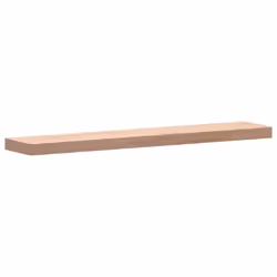 vidaXL Wall Shelf Floating Shelf Wall Mounted Shelf Rack Solid Wood Beech - natural, 100 x 20 x 4 cm - Additional view 7