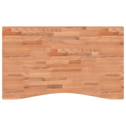 x 2.5 cm) vidaXL Desk Top Floating Shelf Wall Shelf Dining Table Top Solid Wood Beech - brown, 100 x (55-60