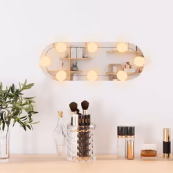 vidaXL Mirror Dressing Room Make up Vanity Mirror Bedroom Wall Mirror Glass - 15 x 40 cm - Additional view 2