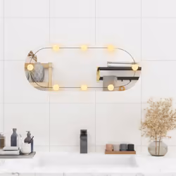 vidaXL Mirror Dressing Room Make up Vanity Mirror Bedroom Wall Mirror Glass - 30 x 70 cm - Additional view 2