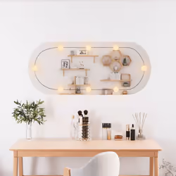 vidaXL Mirror Dressing Room Make up Vanity Mirror Bedroom Wall Mirror Glass - 40 x 90 cm - Additional view 2