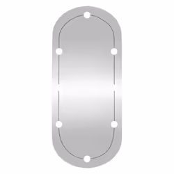 vidaXL Mirror Dressing Room Make up Vanity Mirror Bedroom Wall Mirror Glass - 40 x 90 cm - Additional view 4
