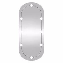vidaXL Mirror Dressing Room Make up Vanity Mirror Bedroom Wall Mirror Glass - 45 x 100 cm - Additional view 4