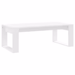 vidaXL Coffee Table Side Table End Table Sofa Table White Engineered Wood - white