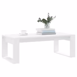 vidaXL Coffee Table Side Table End Table Sofa Table White Engineered Wood - white