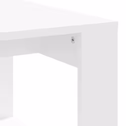 vidaXL Coffee Table Side Table End Table Sofa Table White Engineered Wood - white - Additional view 6