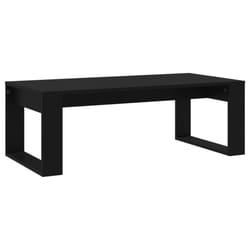 vidaXL Coffee Table Side Table End Table Sofa Table White Engineered Wood - black