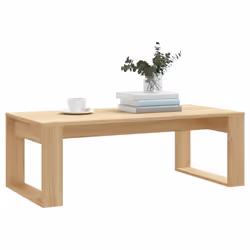 vidaXL Coffee Table Side Table End Table Sofa Table White Engineered Wood - sonoma oak
