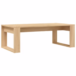 vidaXL Coffee Table Side Table End Table Sofa Table White Engineered Wood - sonoma oak - Additional view 5