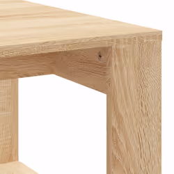 vidaXL Coffee Table Side Table End Table Sofa Table White Engineered Wood - sonoma oak - Additional view 6