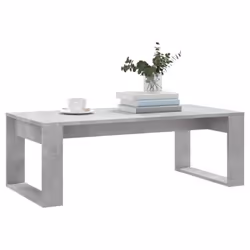 vidaXL Coffee Table Side Table End Table Sofa Table White Engineered Wood - concrete grey