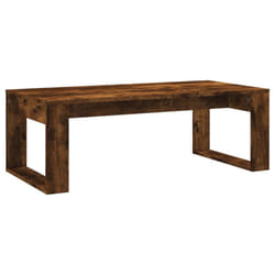 vidaXL Coffee Table Side Table End Table Sofa Table White Engineered Wood - smoked oak