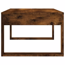 vidaXL Coffee Table Side Table End Table Sofa Table White Engineered Wood - smoked oak - Additional view 4